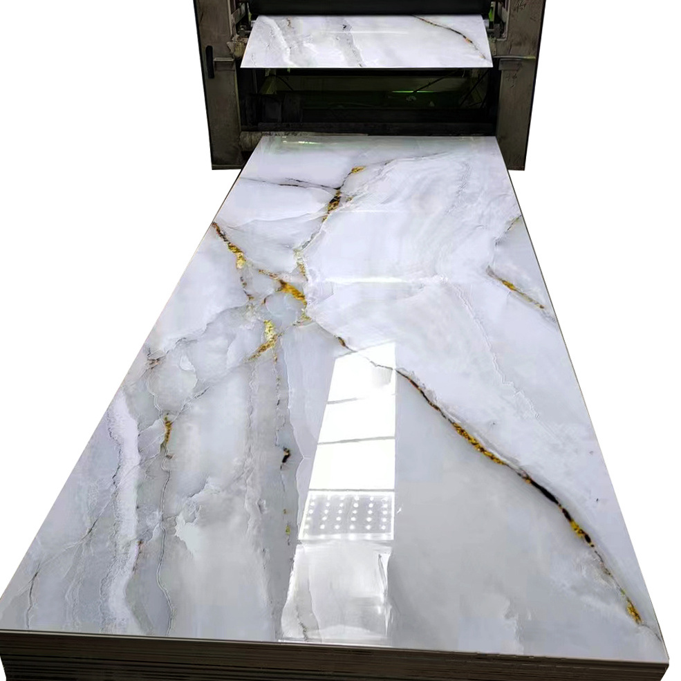 2024 most popular uv marble sheet wall panel boards marble pvc wall panel for bathroom waterproof