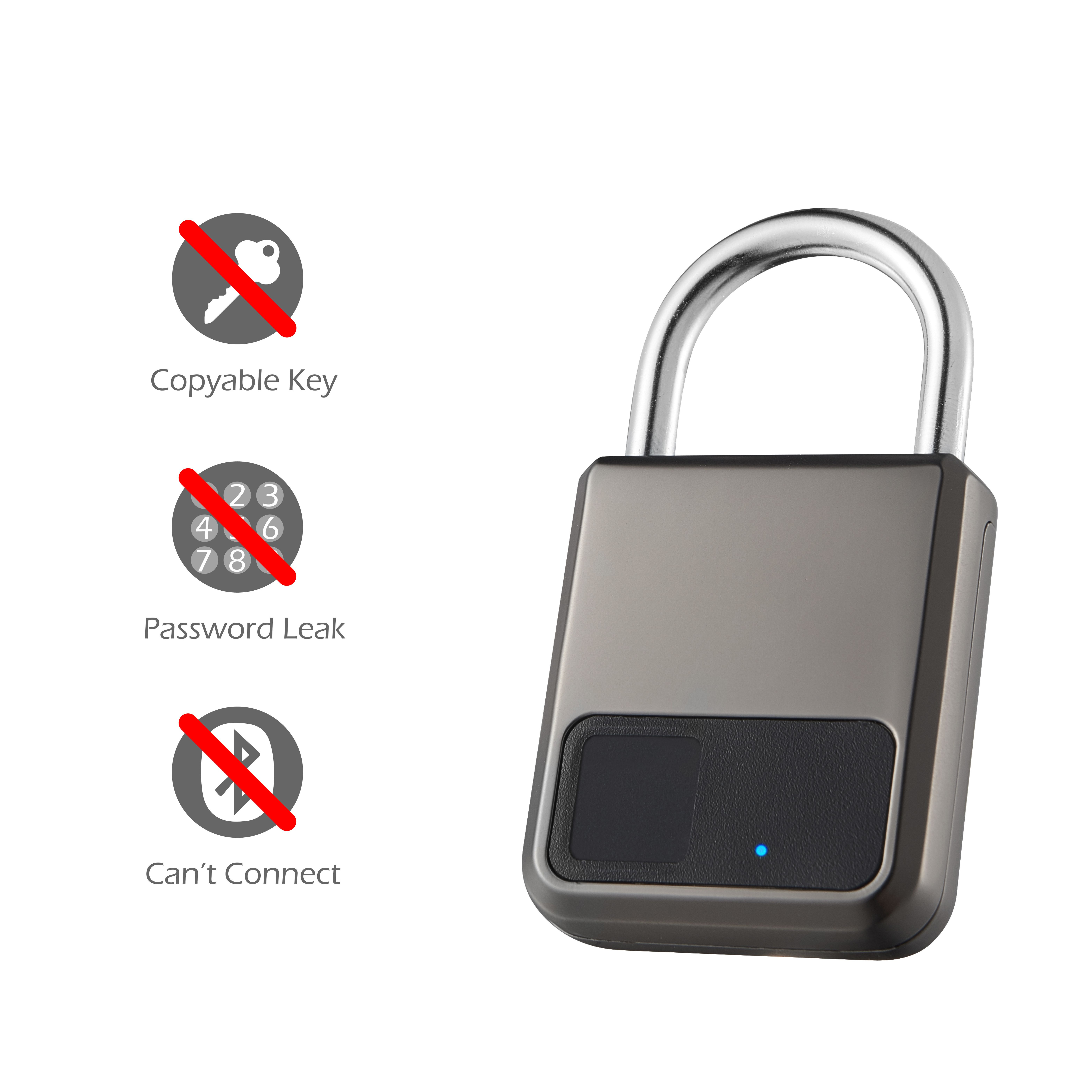 Finger Print Travel Smart Cabinet Padlock Locks