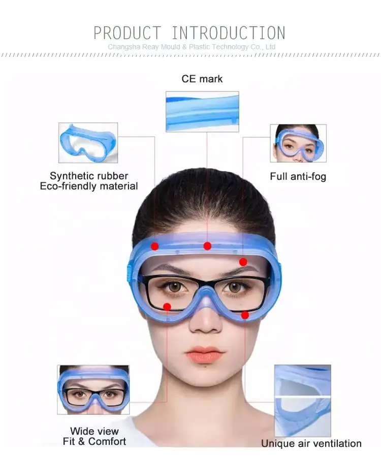 Safety Protective Goggles Dust-proof Eye Clear Industry Isolation Glasses