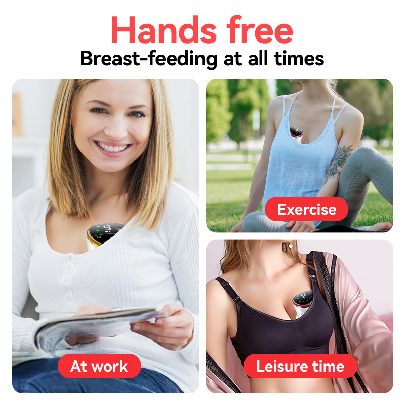 Portable Hands-Free Breast Pump Efficient Milk Extraction Comfortable Easy To Use And Clean Multifunction breast pump