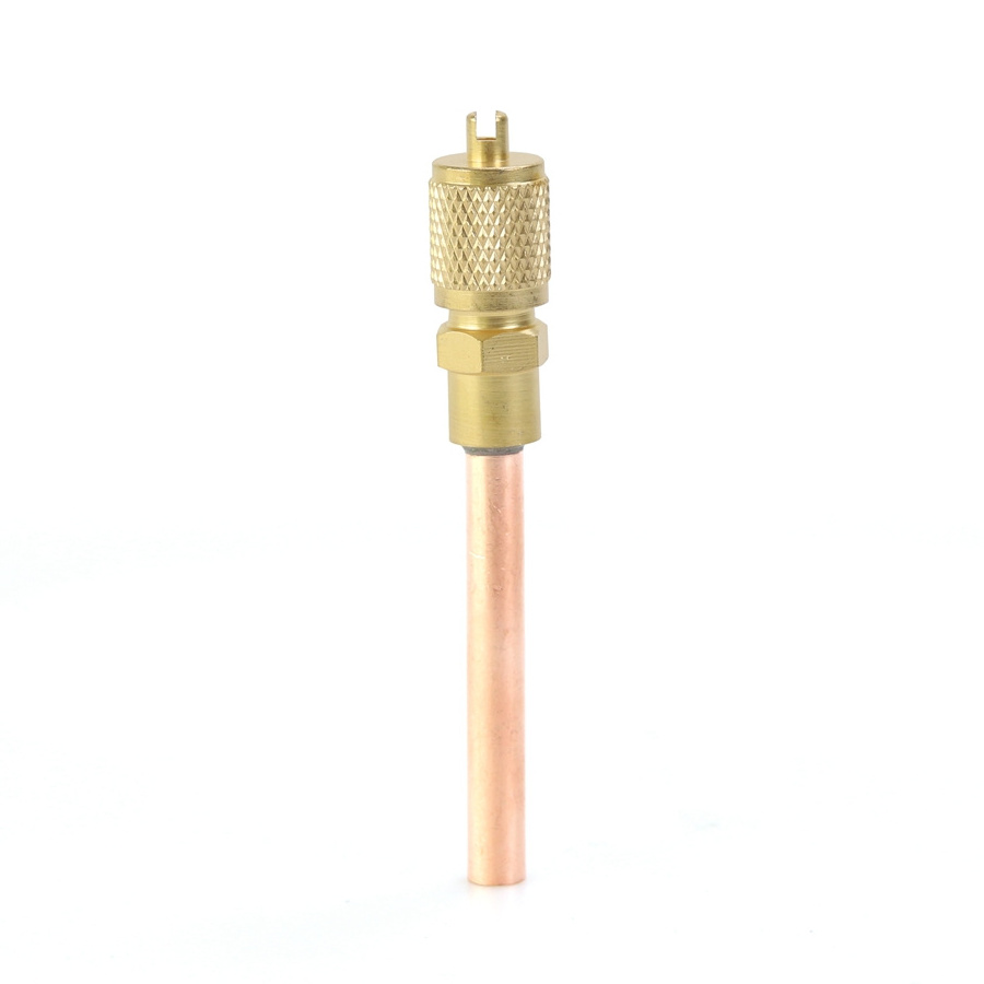 1/4'' copper refrigeration access valve charging valve charge valve