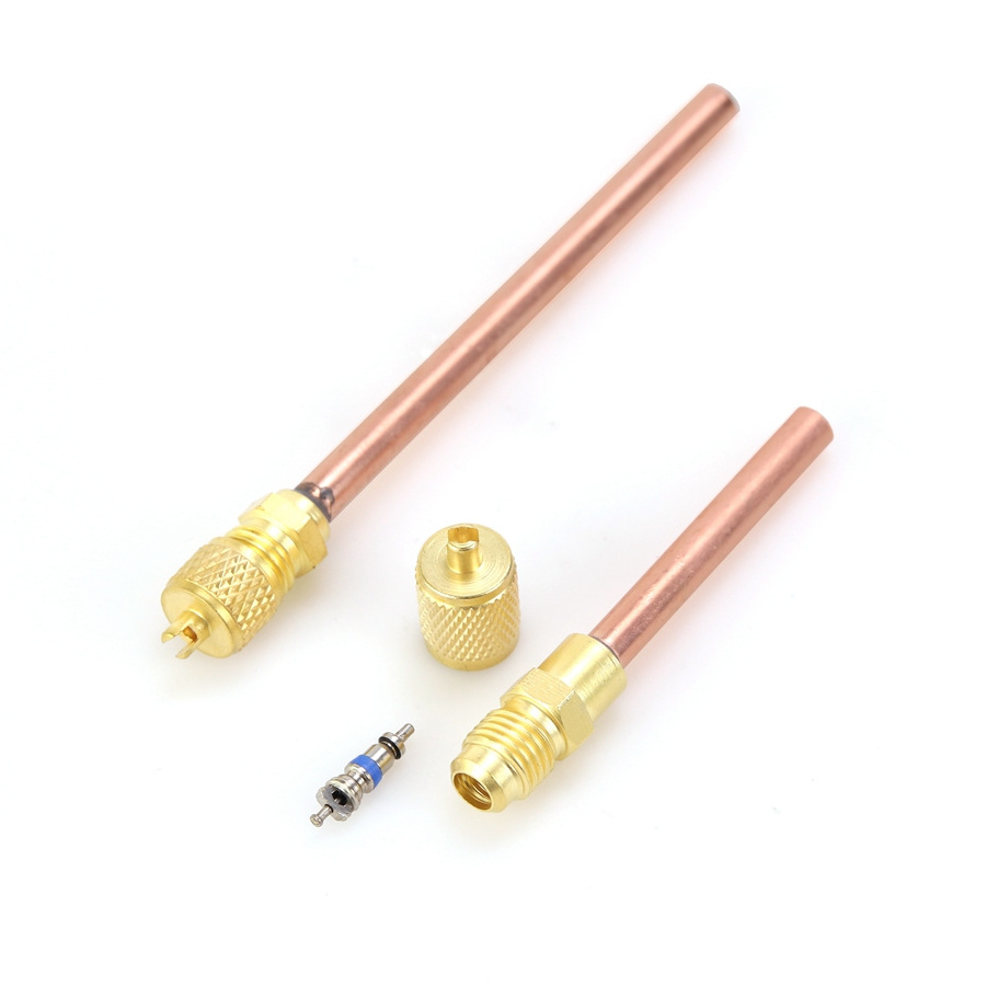 1/4'' copper refrigeration access valve charging valve charge valve