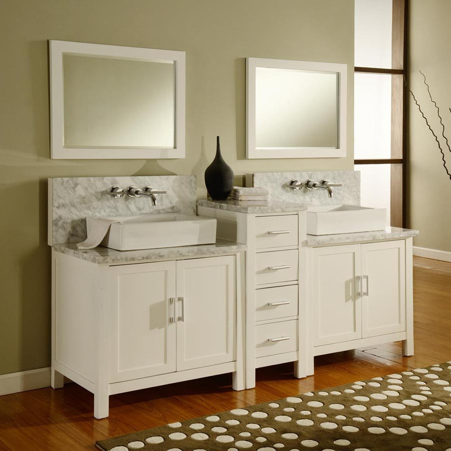 Wooden Double Sinks 72 Inch Ethan Allen Flair Bathroom Vanities With Legs