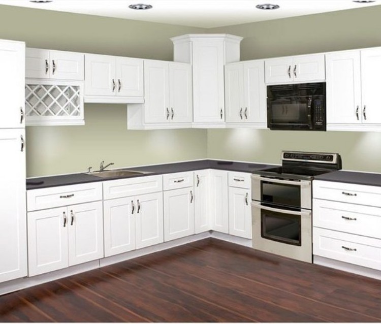 Modern Small Kitchen Cabinets Popular White Solid Wood Kitchen Cabinet Modular Kitchen Cabinets