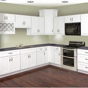 Modern Small Kitchen Cabinets Popular White Solid Wood Kitchen Cabinet Modular Kitchen Cabinets