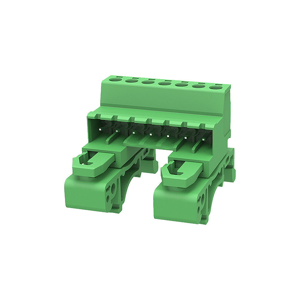 replace phoenix MSTBHK 2.5 02P-24P silk printed din rail mounted pluggable terminal block 2EDGURK  PCB  screwless terminal