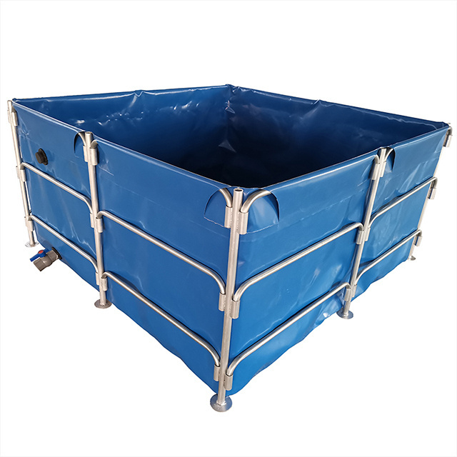 pvc fish breeding aquaculture tanks outdoor tilapia fish farming equipment canvas Above Ground Fish Pond