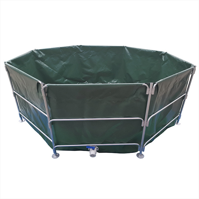 pvc fish breeding aquaculture tanks outdoor tilapia fish farming equipment canvas Above Ground Fish Pond