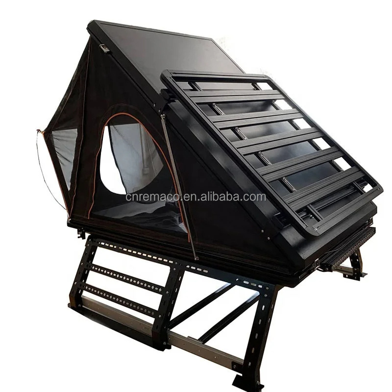 Hard Shell 4 Person Best Aluminum Big Insulated Car Solar Panel Roof Top Tent With Rack