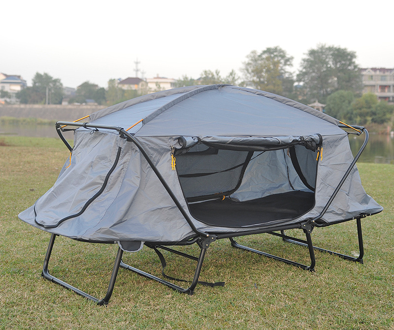 1-2 Person Portable Off Ground Popup Camp Tent With Bed Folding Outdoor Sleeping Bed Tent Camping Tent Cot