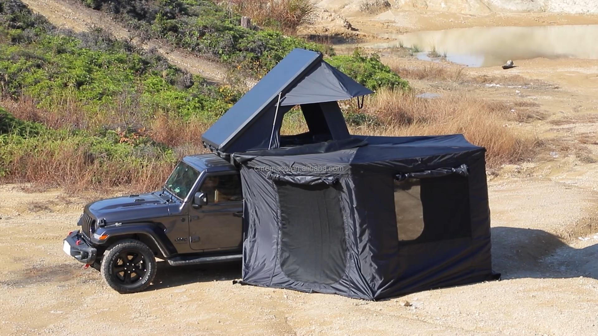 Outdoor Camping Free Standing Vehicle Car Roof Side Camper Freestanding 270 Degree Awning For Cars