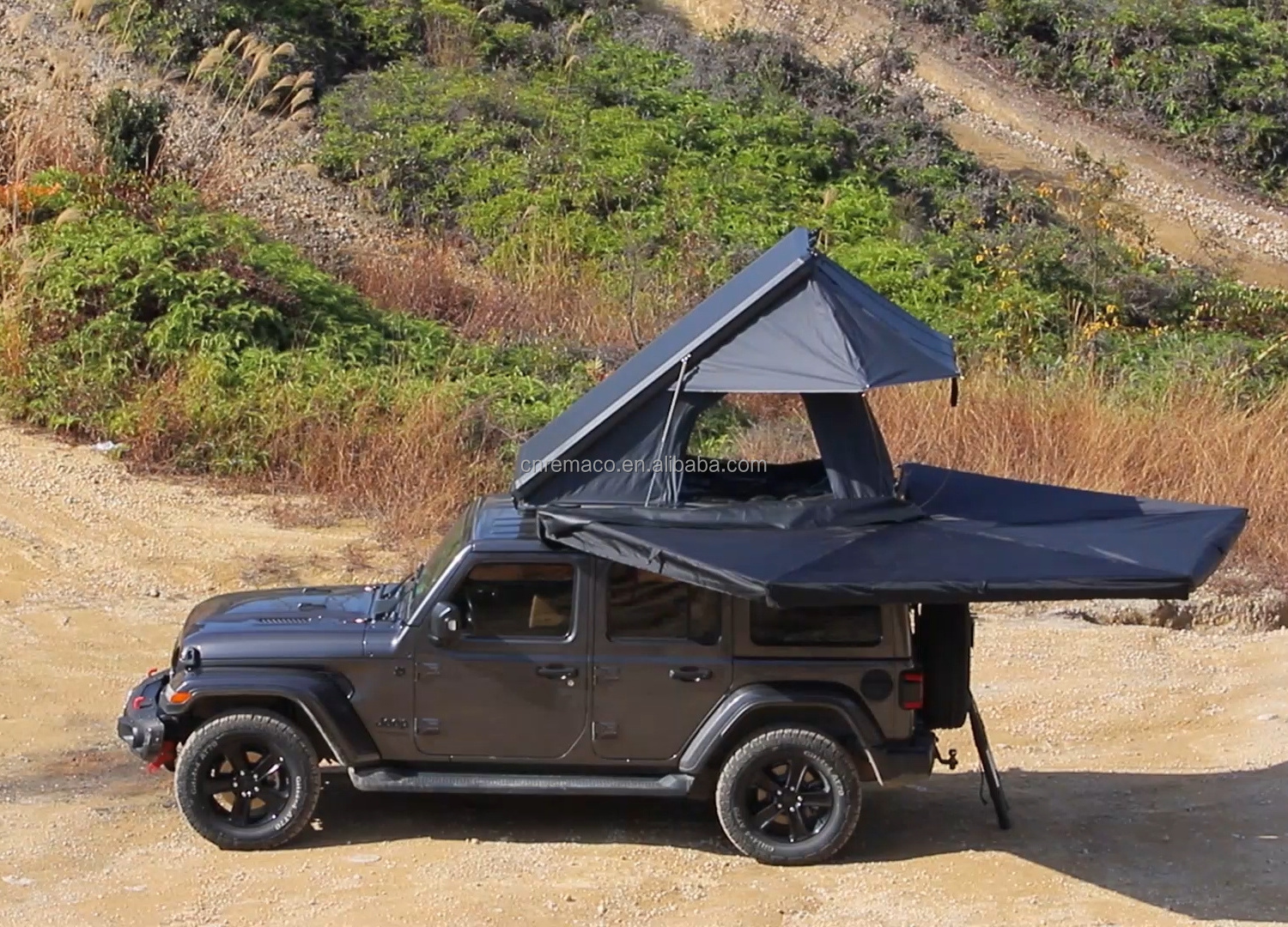 Outdoor Camping Free Standing Vehicle Car Roof Side Camper Freestanding 270 Degree Awning For Cars