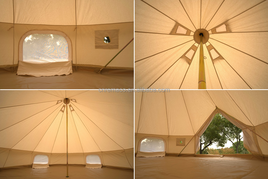 heavy duty camping dome canvas bell tents 6 12 persons waterproof outdoor family belle party tents for events outdoor