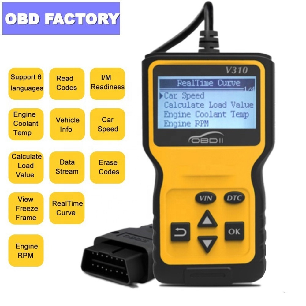 2023 New Style OBD II V310 Full System Automotive ELM 327 OBD2 Car Scanner Diagnostic Tools