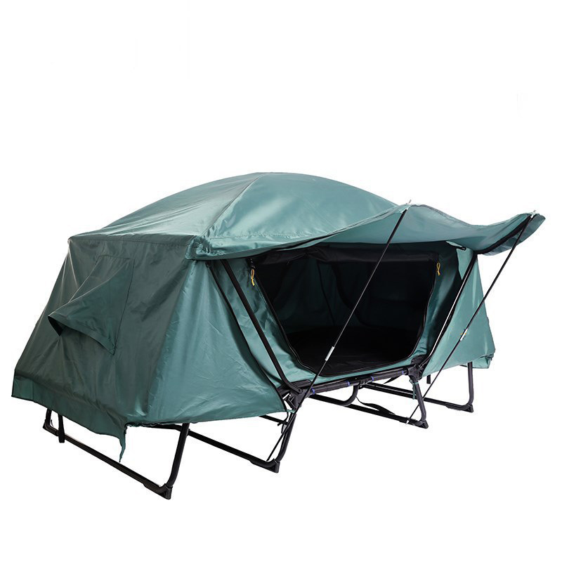 1-2 Person Portable Off Ground Popup Camp Tent With Bed Folding Outdoor Sleeping Bed Tent Camping Tent Cot