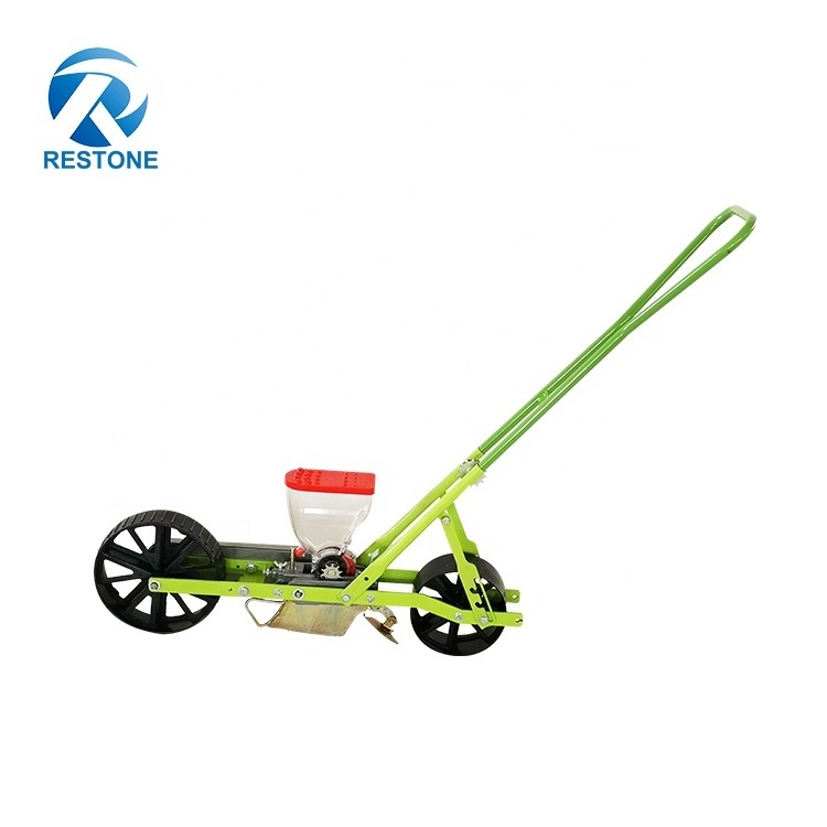 High quality 2rows hand push manual vegetable seeder/onion seeds planter