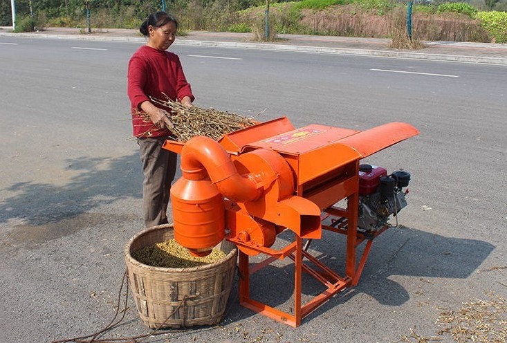 Multi-function Paddy grain rice thresher machine soybeans thresher small wheat thresher