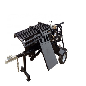 Forestry Machinery 32-50ton Tree Wood Log Splitter Petrol Engine timber Splitter with Lift Arm