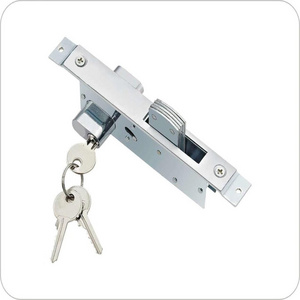 High quality security sliding door lock  with hook locks with oval cylinder