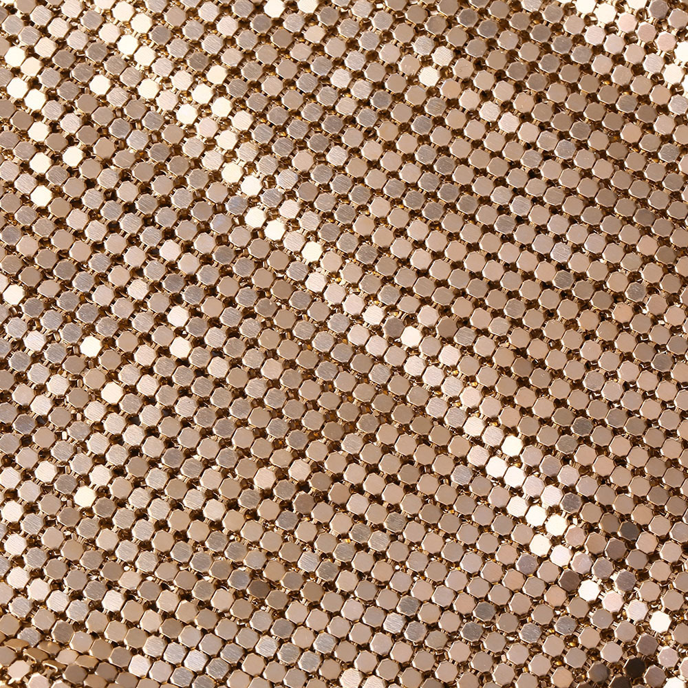 XULIN Aluminum Chain Mesh Fabric Metallic Decorative Cloth Sequin Screen Flexible Metal Mesh Fabric