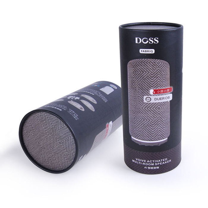 Sound box wireless bluetooth speaker cylinder paper tube gift promotional electronic packaging