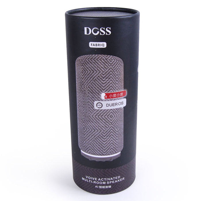 OEM And ODM UV Feature Cylinder Packaging Gift Box Paper Tube For Bluetooth Speaker Towel USB Cable