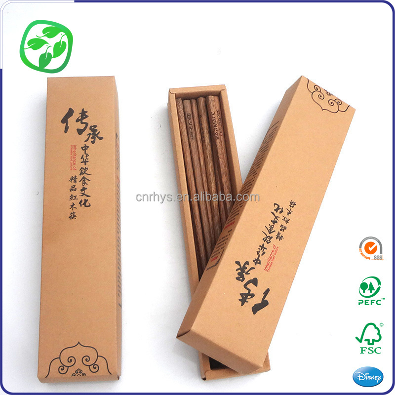 Chinese Restaurant Hot Selling Chopsticks Packaging Kraft Paper Packaging Boxes