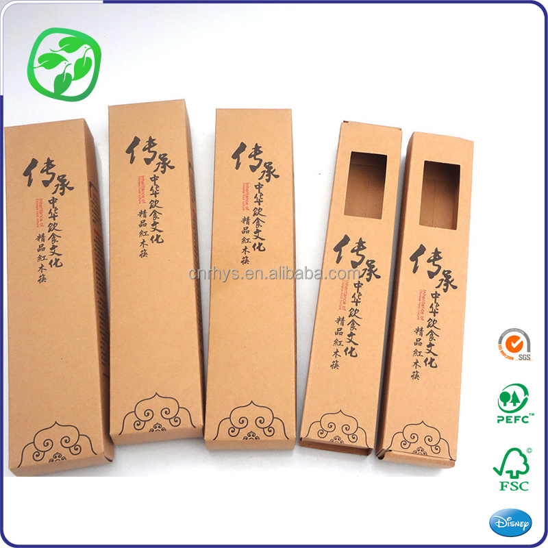 Chinese Restaurant Hot Selling Chopsticks Packaging Kraft Paper Packaging Boxes