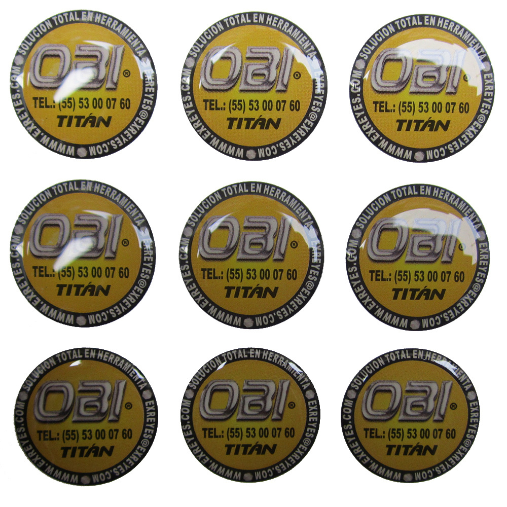 Product Shaped Logo Waterproof and Oilproof Sticker Soft Dome Epoxy Sticker Label Rigid Dome Label