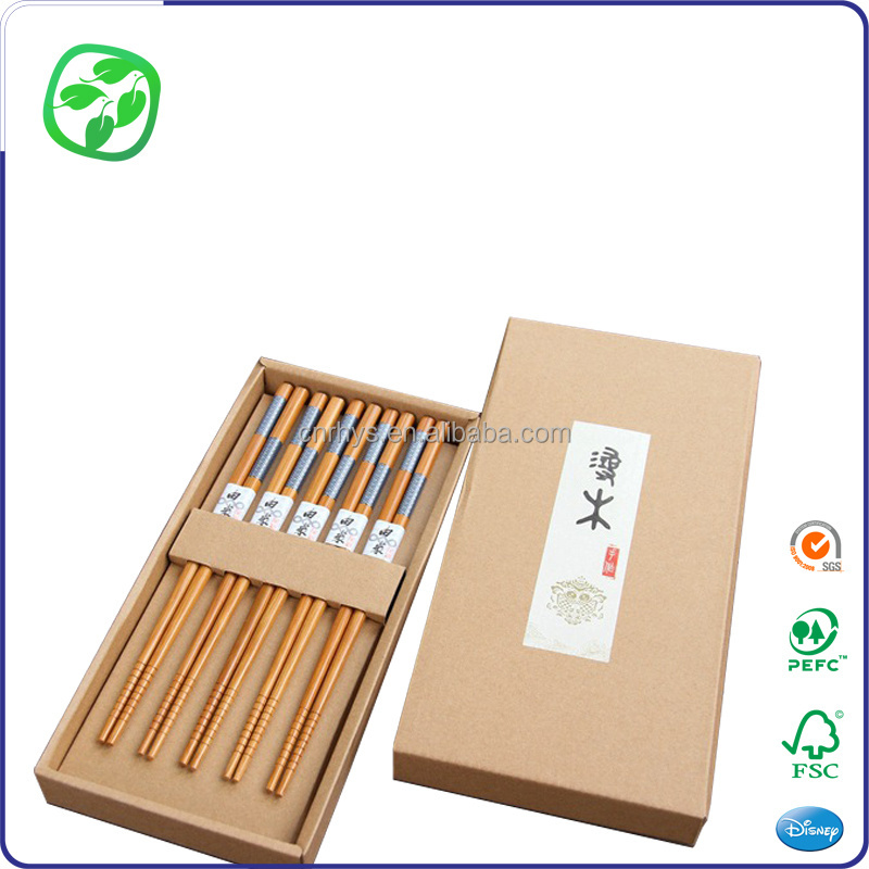 Chinese Restaurant Hot Selling Chopsticks Packaging Kraft Paper Packaging Boxes