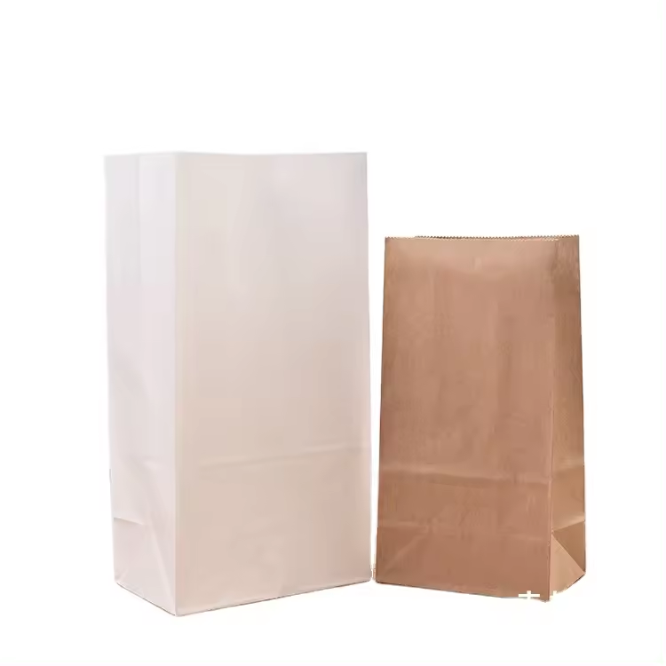 2024 New Bread Bag With Clear Window Gusset Type Seal Toast Packaging Bag Customized Printed Cotton Paper Stand Up Bags