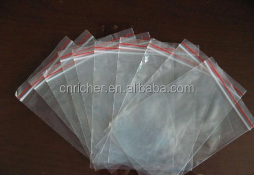 Food Grade Zip Lock Bag Biodegradable Clear Transparent Plastic Bags With Zipper