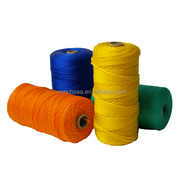 New Material Fishing Twine 3 Strands PE Twisted Rope HDPE Fishing Line Fishing Net PE Twine