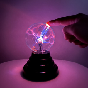 USB 3"Inch Static Ball Light Electric Novelty Party Kids Child Night Light Home Decor Plasma Ball