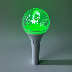 OEM Customized Logo Rotating LED Light Stick Army Bomb Glowing Stick for Concert Fan's Club Party