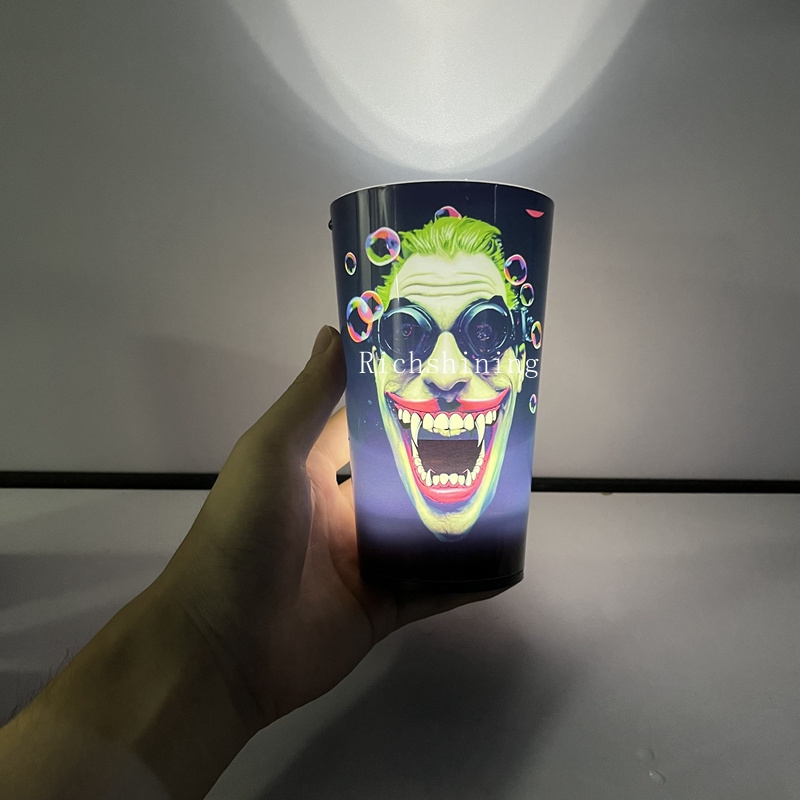 OEM Hot Selling 14OZ LED Light-Up Plastic Cups Liquid Activated Flashing Beer Cups Nightclub Parties Christmas Celebrations