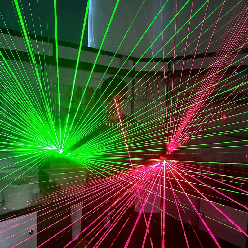 Beams Led Laser Laserman Show Dance  Rechargeable Led Glasses for Stage Dj Nightclub Club Rave Party Festival Decoration