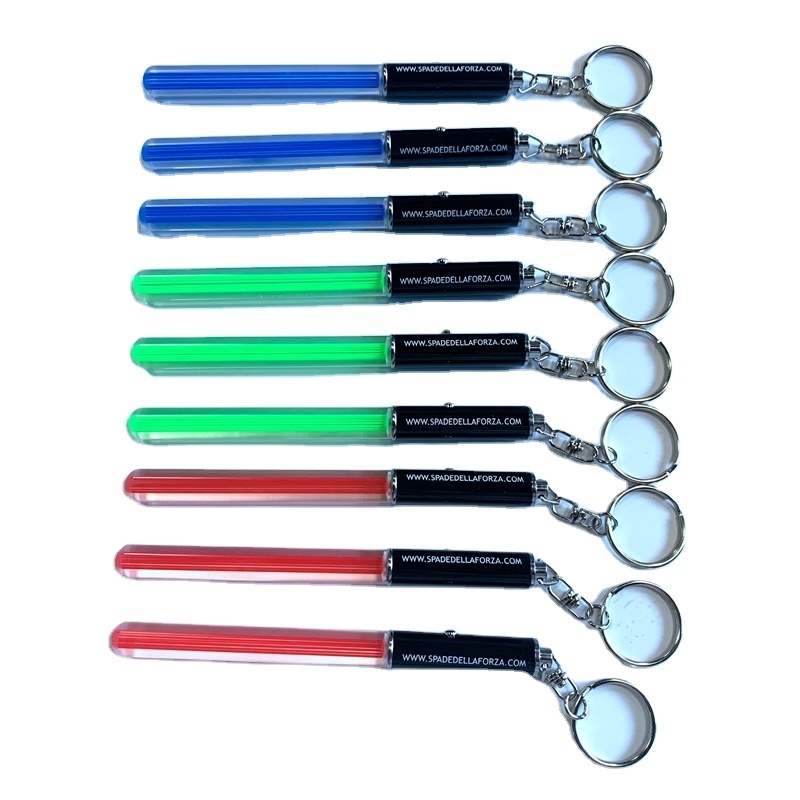 Star Wars-Inspired LED Acrylic Lightsaber Keychain Light-Up Glowing Design with Custom Logo Promotional Metal Keychain