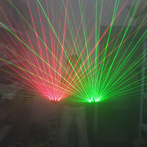 Luminous LED Laser Gloves with 1/2/3/4/5 Pcs Laser Head Green/Blue/Red Light for DJ Club/Party Show Stage Performance Props