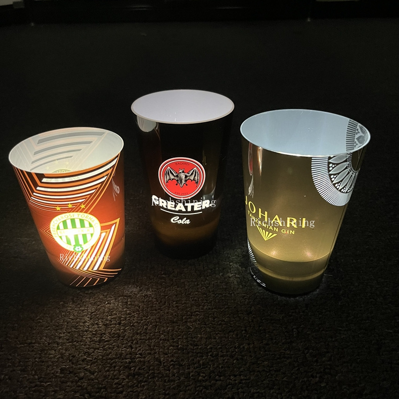 OEM Hot Selling 14OZ LED Light-Up Plastic Cups Liquid Activated Flashing Beer Cups Nightclub Parties Christmas Celebrations