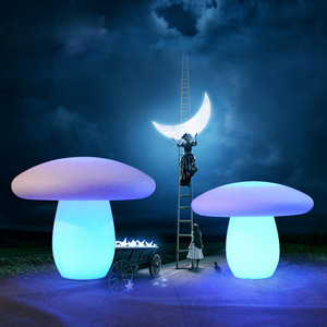 7 Colors Mushroom Prop Led Night Light Glowing Toy Lamp For Event Decoration