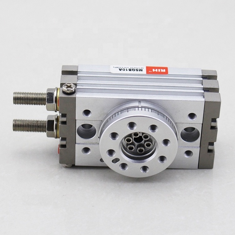 SMC type air rotary cylinder,90 180 degrees swing solid pneumatic rotary table actuator