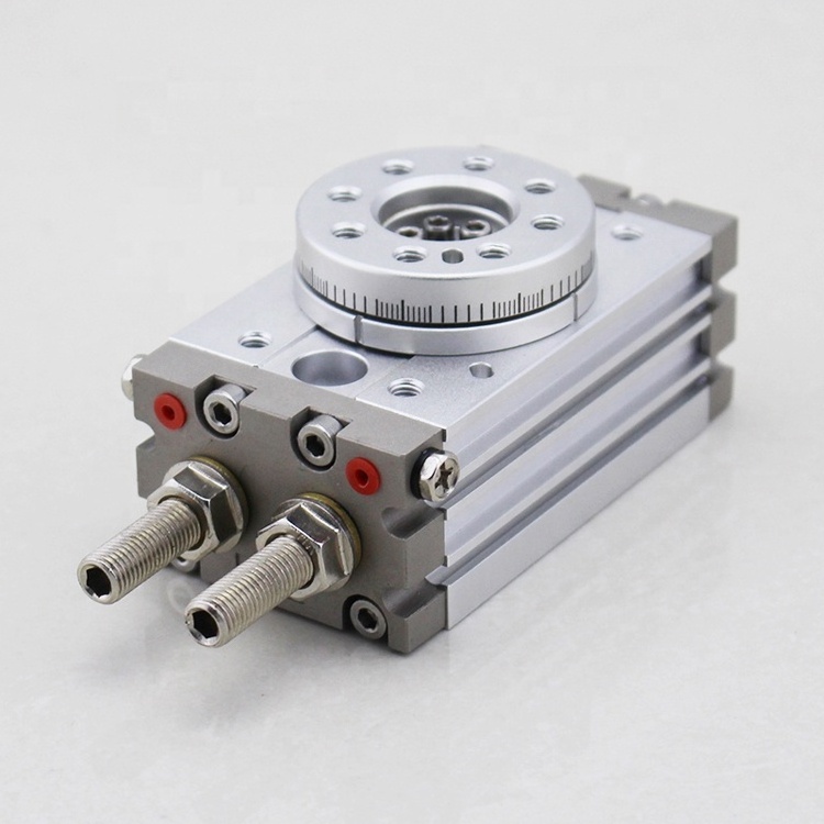 SMC type air rotary cylinder,90 180 degrees swing solid pneumatic rotary table actuator