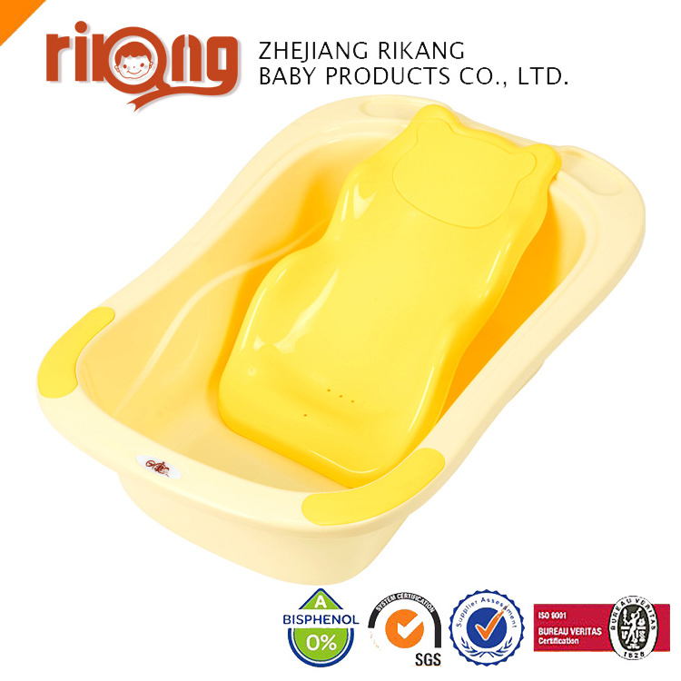 Manufacturer Foldable Baby Kids Bath Tub, Collapsible Portable Folding Plastic Children Newborn Baby Bathtub With Seat Rk-3627