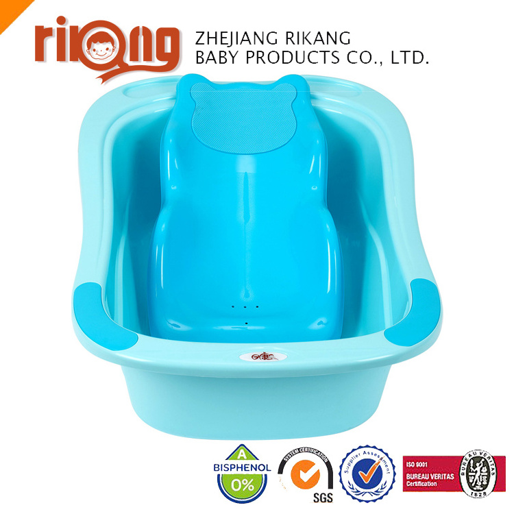 Manufacturer Foldable Baby Kids Bath Tub, Collapsible Portable Folding Plastic Children Newborn Baby Bathtub With Seat Rk-3627