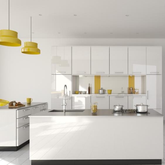 modern semigloss panel white lacquer finish mdf mini kitchen cabinets with trade assurance