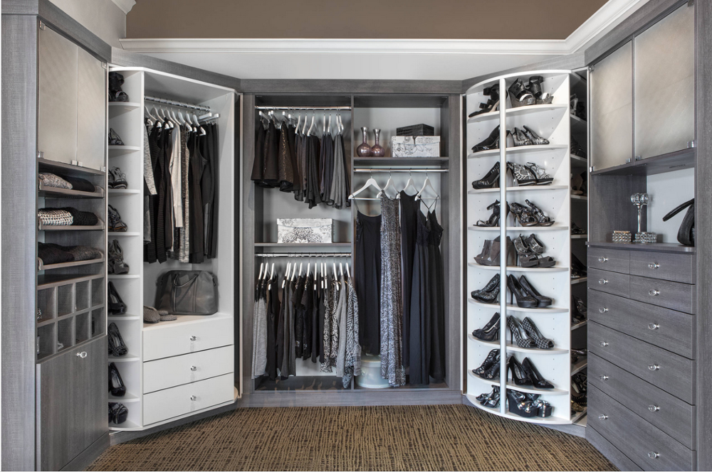 Fashion Wooden Walk-in Storage Clothing Wardrobe Locker With Drawer and Shoes Cabinet