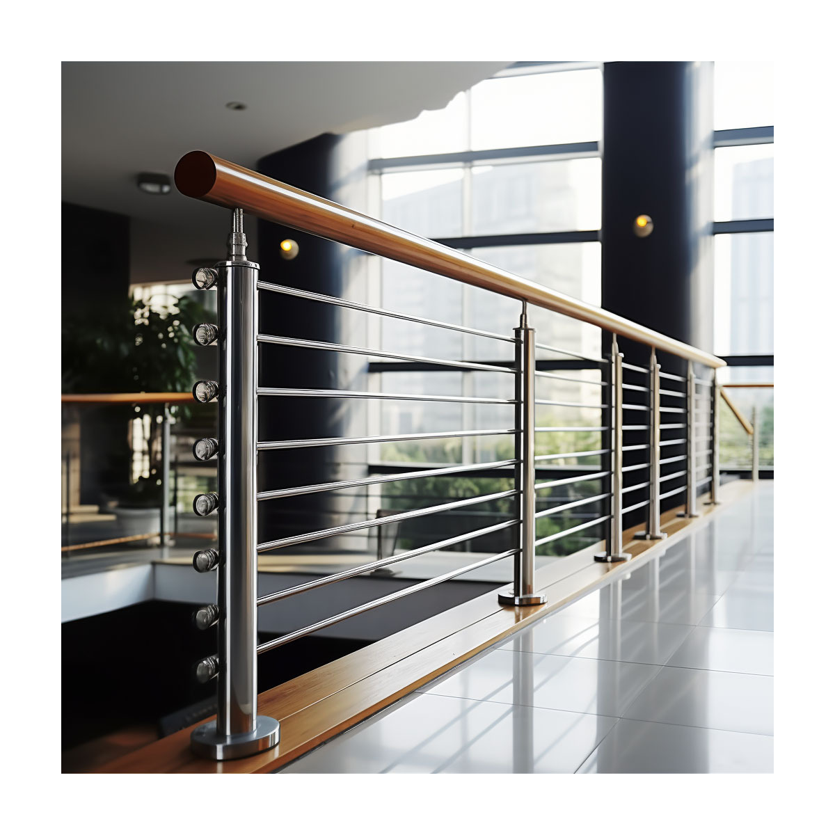 Outdoor Indoor Stainless Steel Balusters Stair Balcony Handrail Staircase Wire Cable Railing System