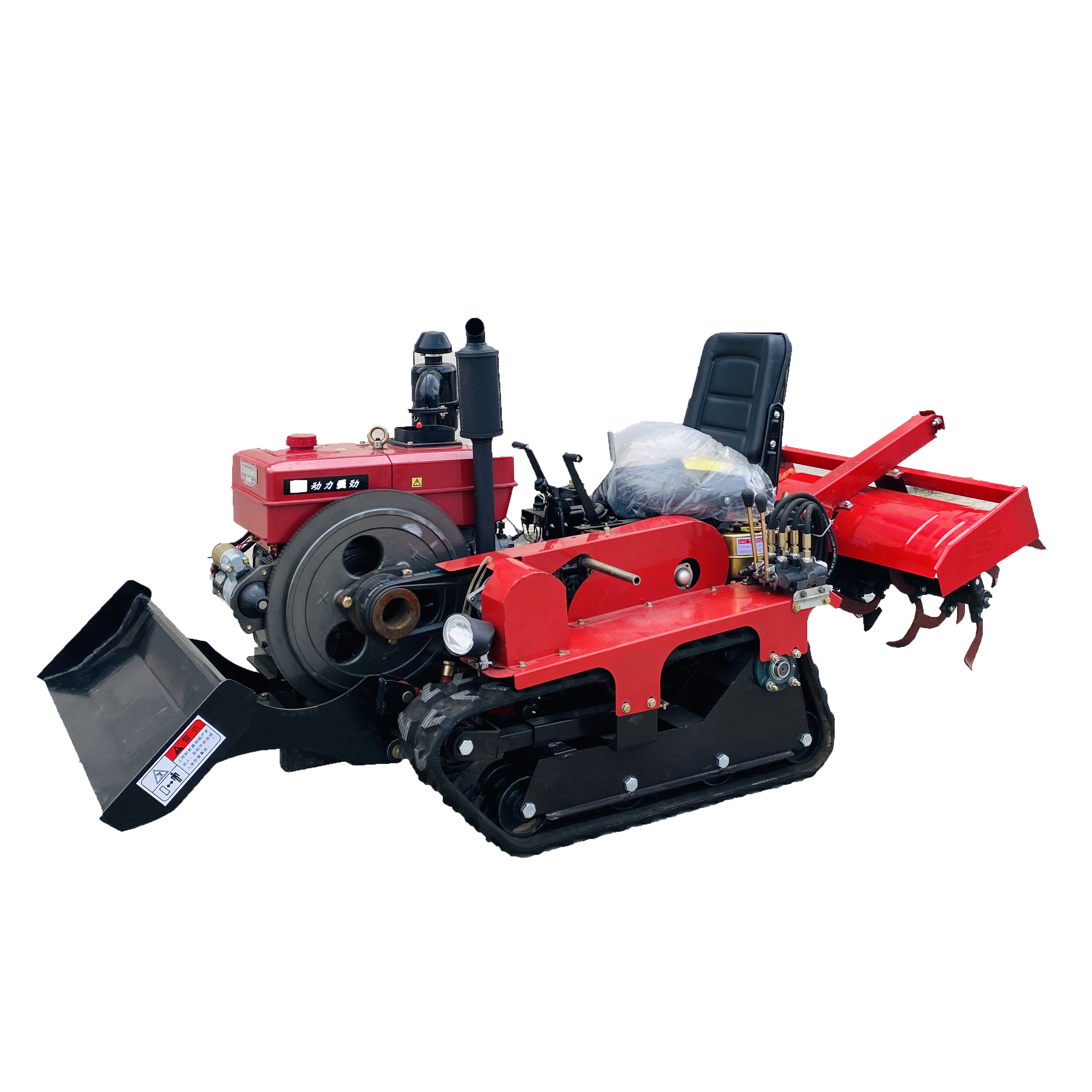 mini small diesel wheel driving 4wd crawler tractors for sale