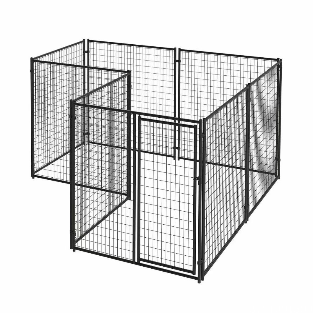 High quality dog create kennel cages metal wire mesh large dog kennel fence foldable pet clear outdoor dog playpen fence